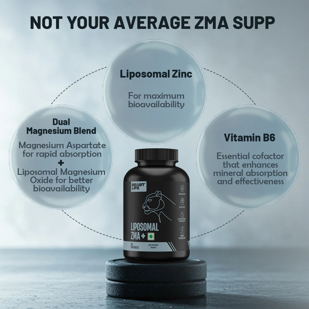 Liposomal ZMA+ | Zinc, Magnesium Complex with Vitamin B6 | 30 N - Image 3