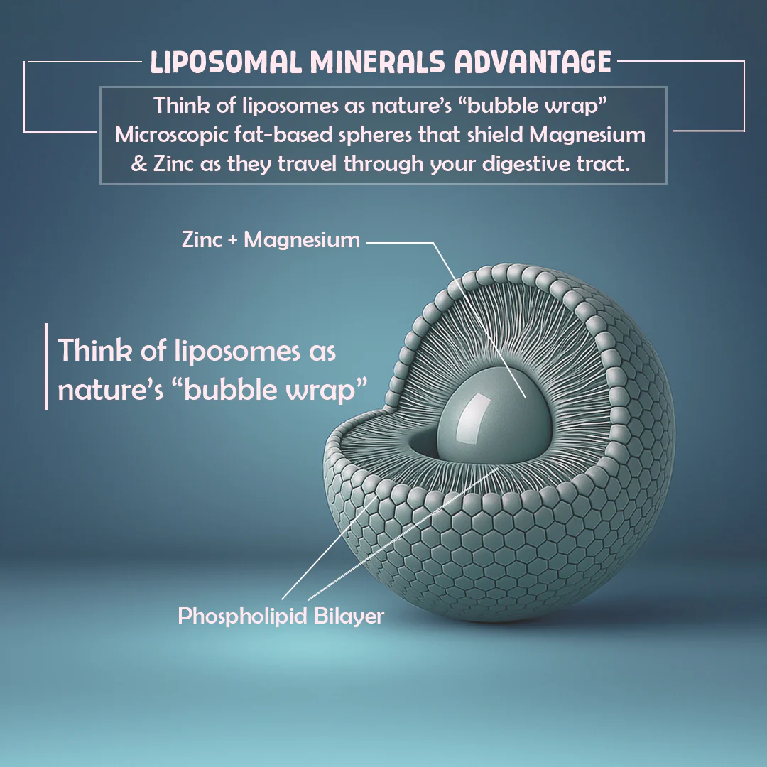 Liposomal ZMA+ | Zinc, Magnesium Complex with Vitamin B6 | 60 N - Image 4