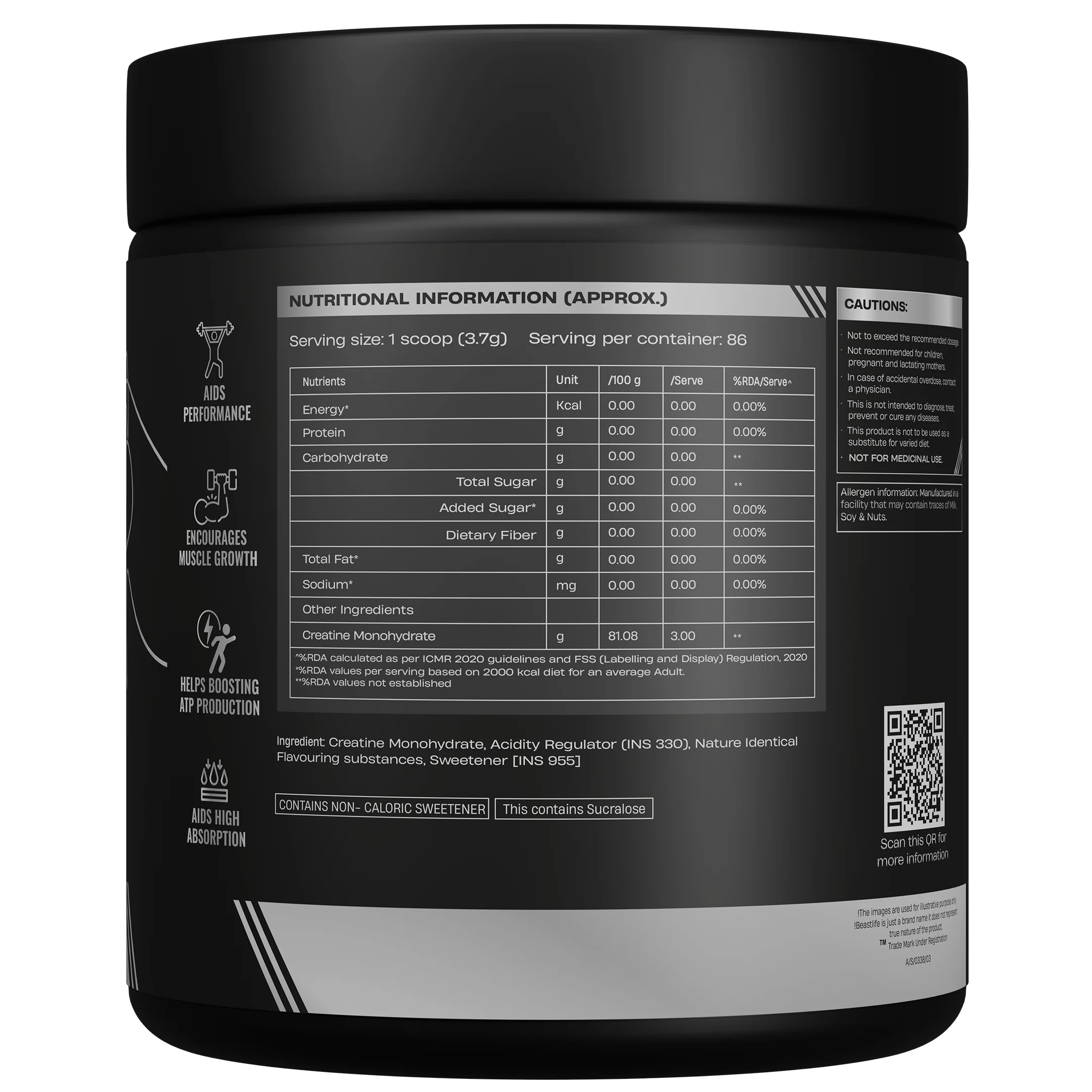 Creatine Monohydrate | Litchi | 319 g - Image 11