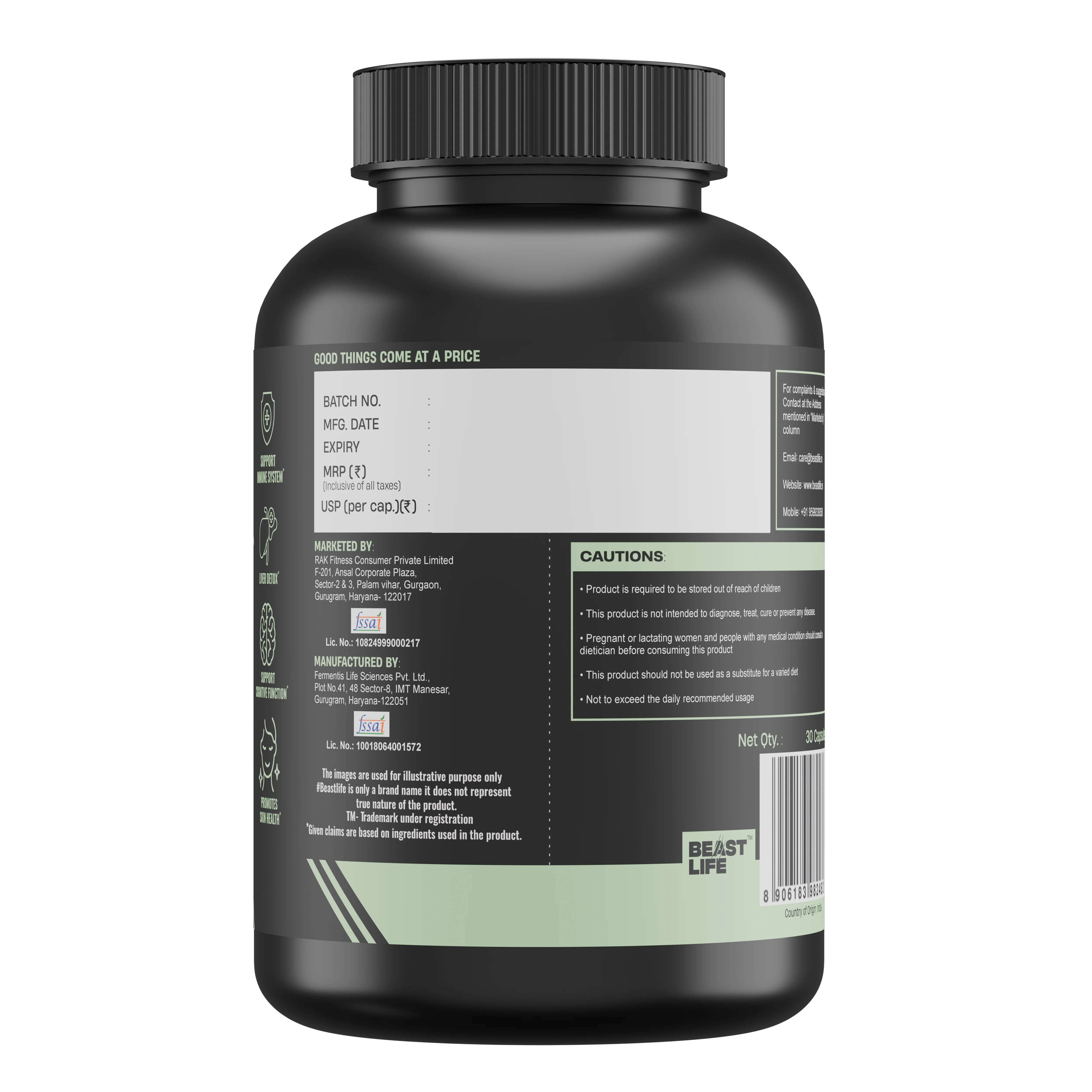 Liver Detox Supplement with Milk Thistle Extract 500mg | 30 N - Image 10