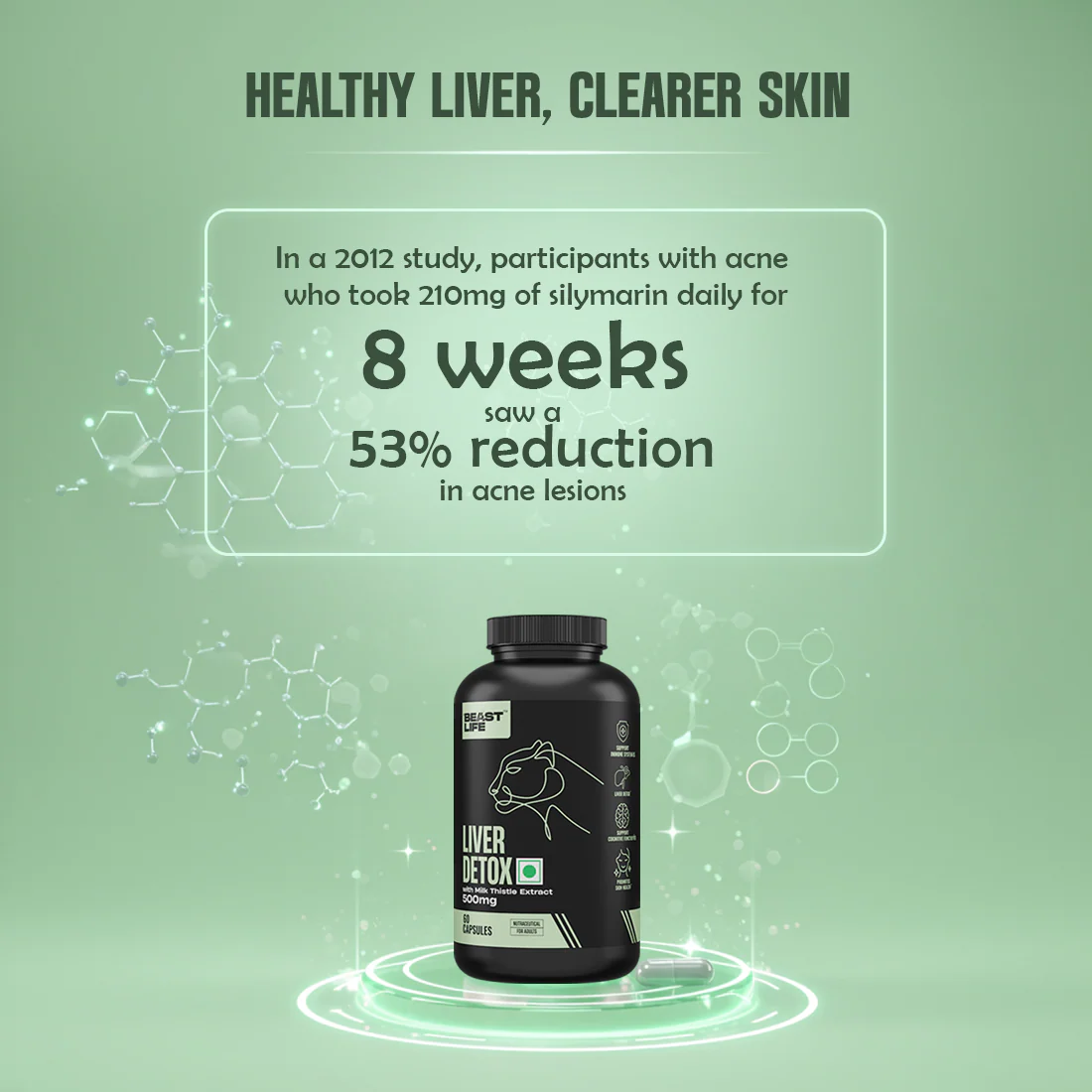 Liver Detox Supplement with Milk Thistle Extract 500 mg | 60 N - Image 7