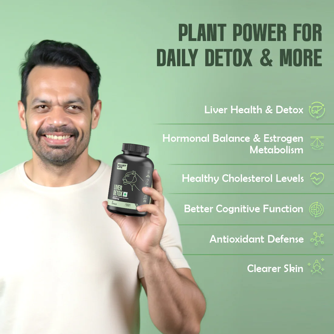 Liver Detox Supplement with Milk Thistle Extract 500mg | 90 Day Pack - Image 4