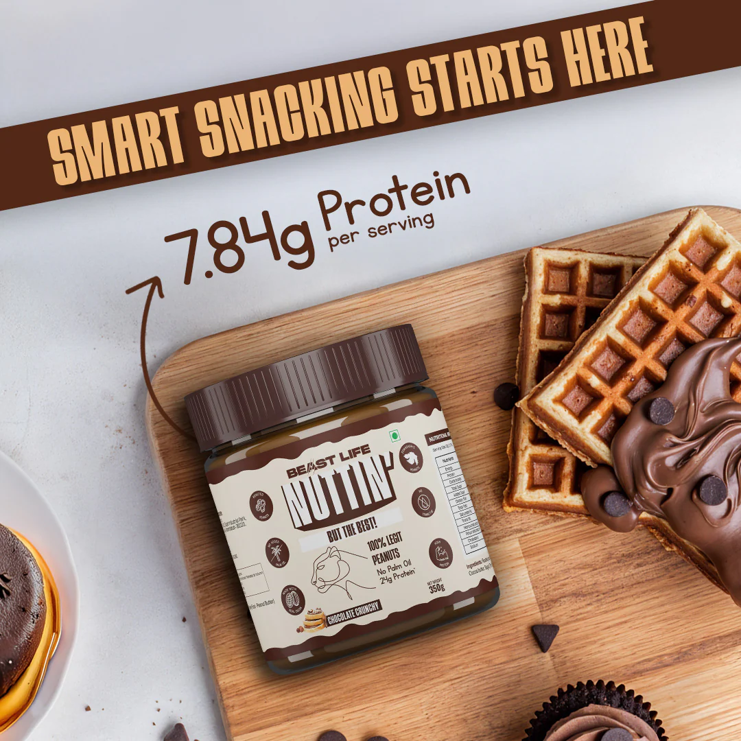 Natural Peanut Butter | Chocolate Crunchy | 100% Peanut, No Palm Oil | 350 g - Image 5
