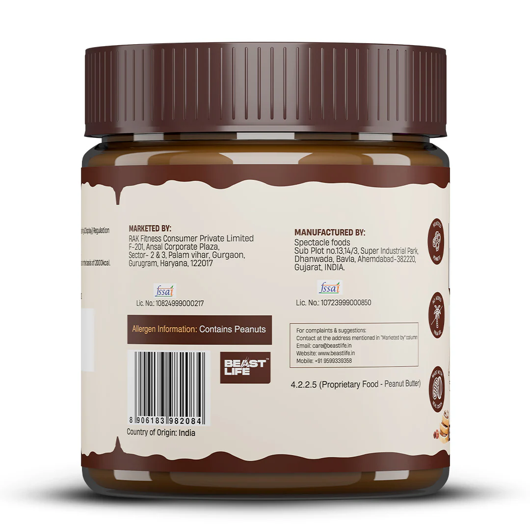 Natural Peanut Butter | Chocolate Crunchy | 100% Peanut, No Palm Oil | 350 g - Image 9