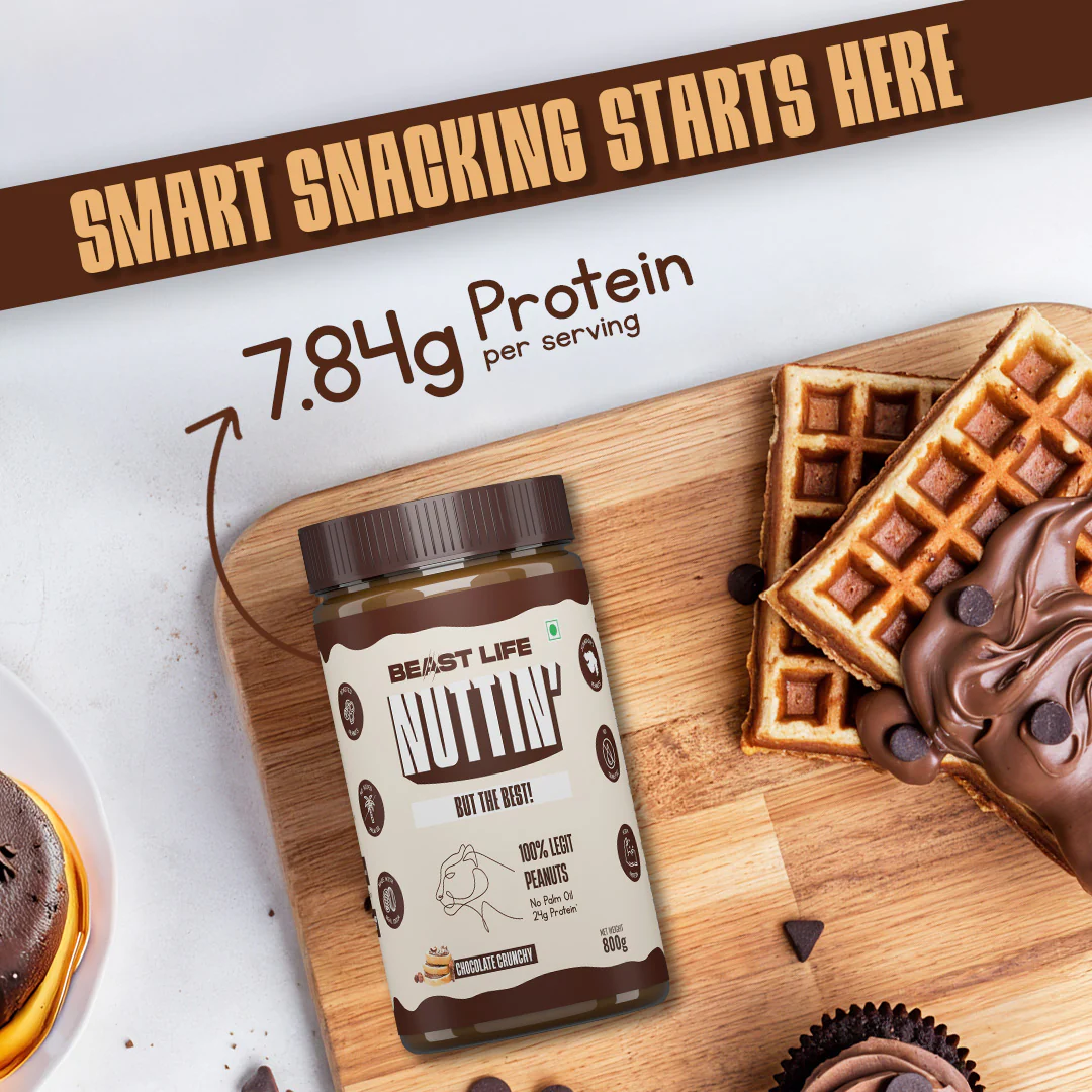 Natural Peanut Butter | Chocolate Crunchy | 100% Peanut, No Palm Oil | 800 g - Image 5