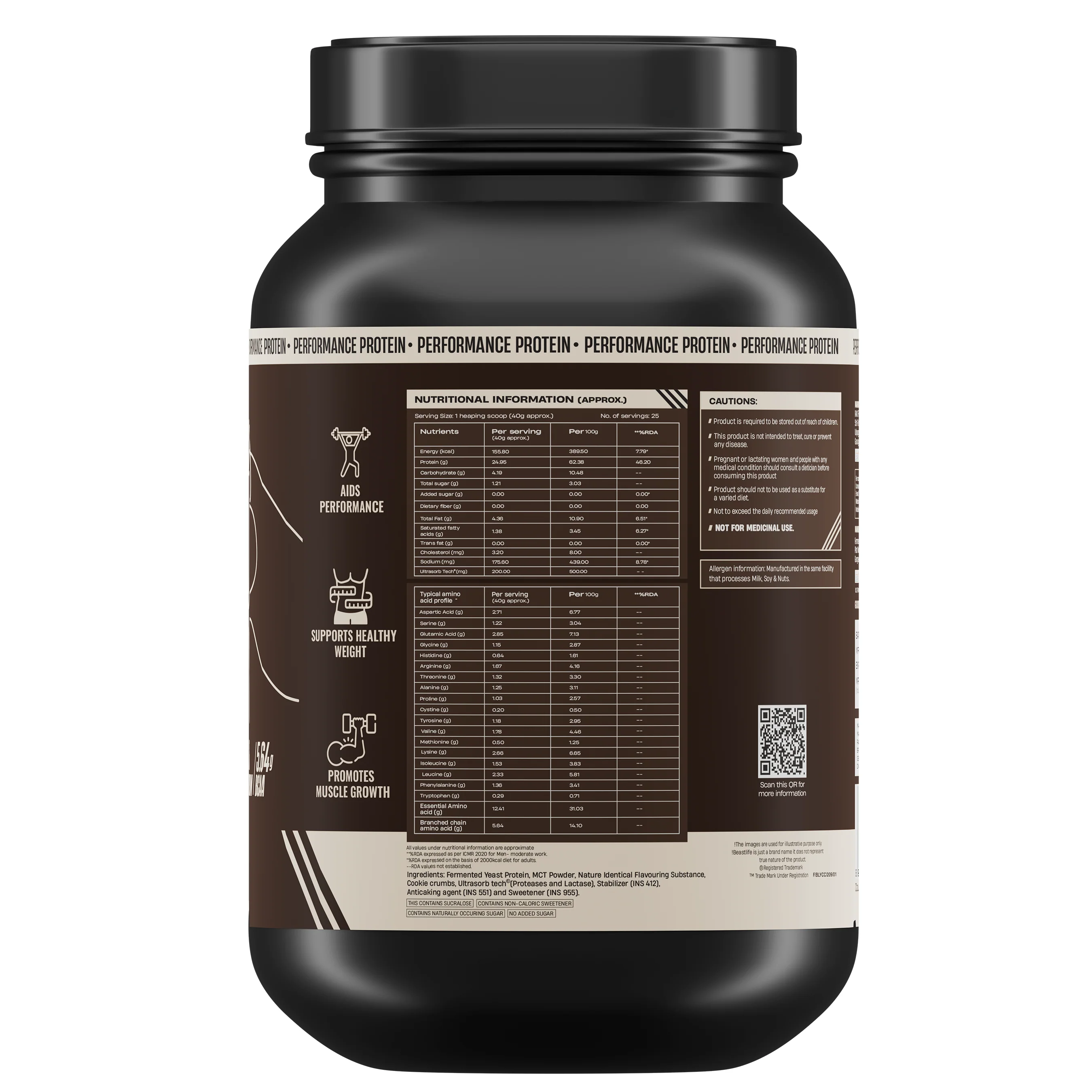 Performance Fermented Yeast Protein with Ultrasorb Tech | Cookies & Cream | 1 kg - Image 9
