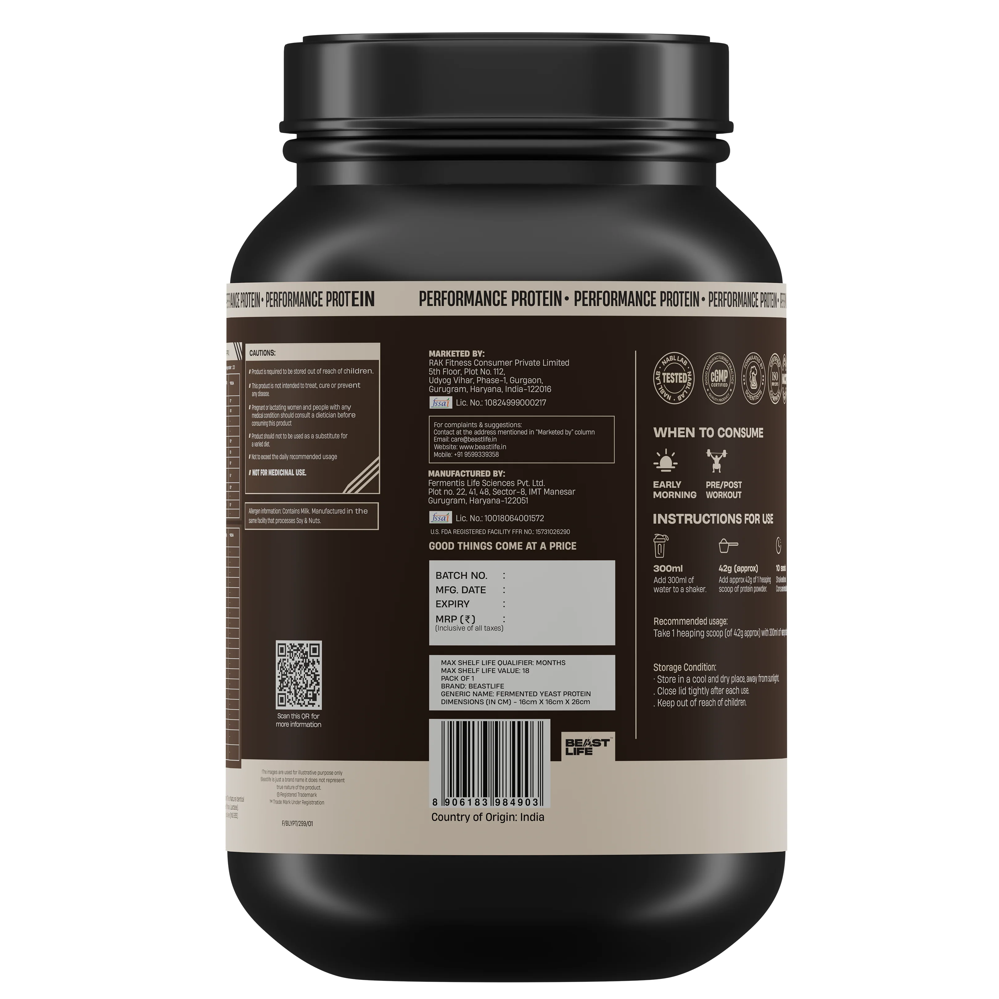 Performance Fermented Yeast Protein with Ultrasorb Tech | Thandai | 1 kg - Image 10