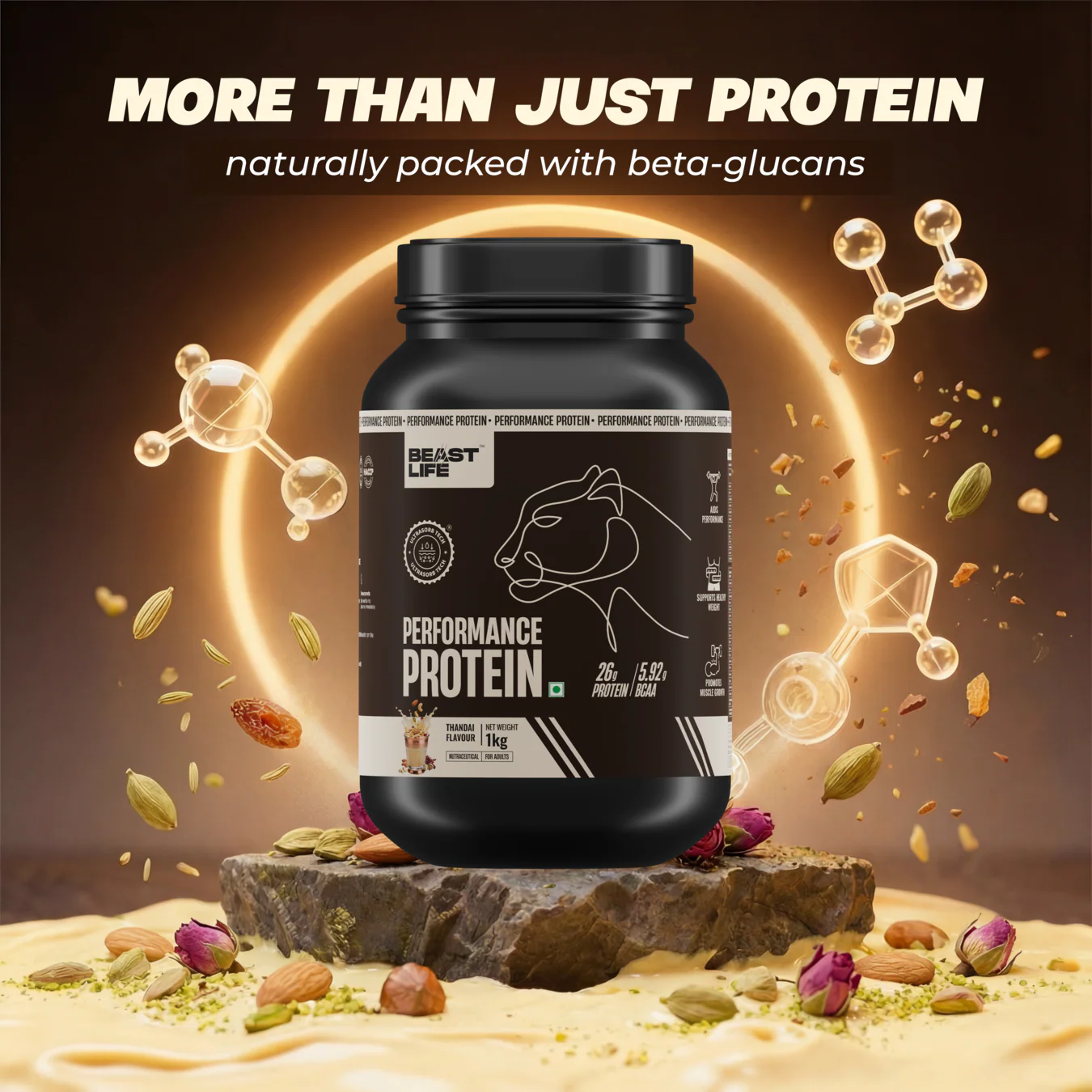 Performance Fermented Yeast Protein with Ultrasorb Tech | Thandai | 1 kg - Image 6