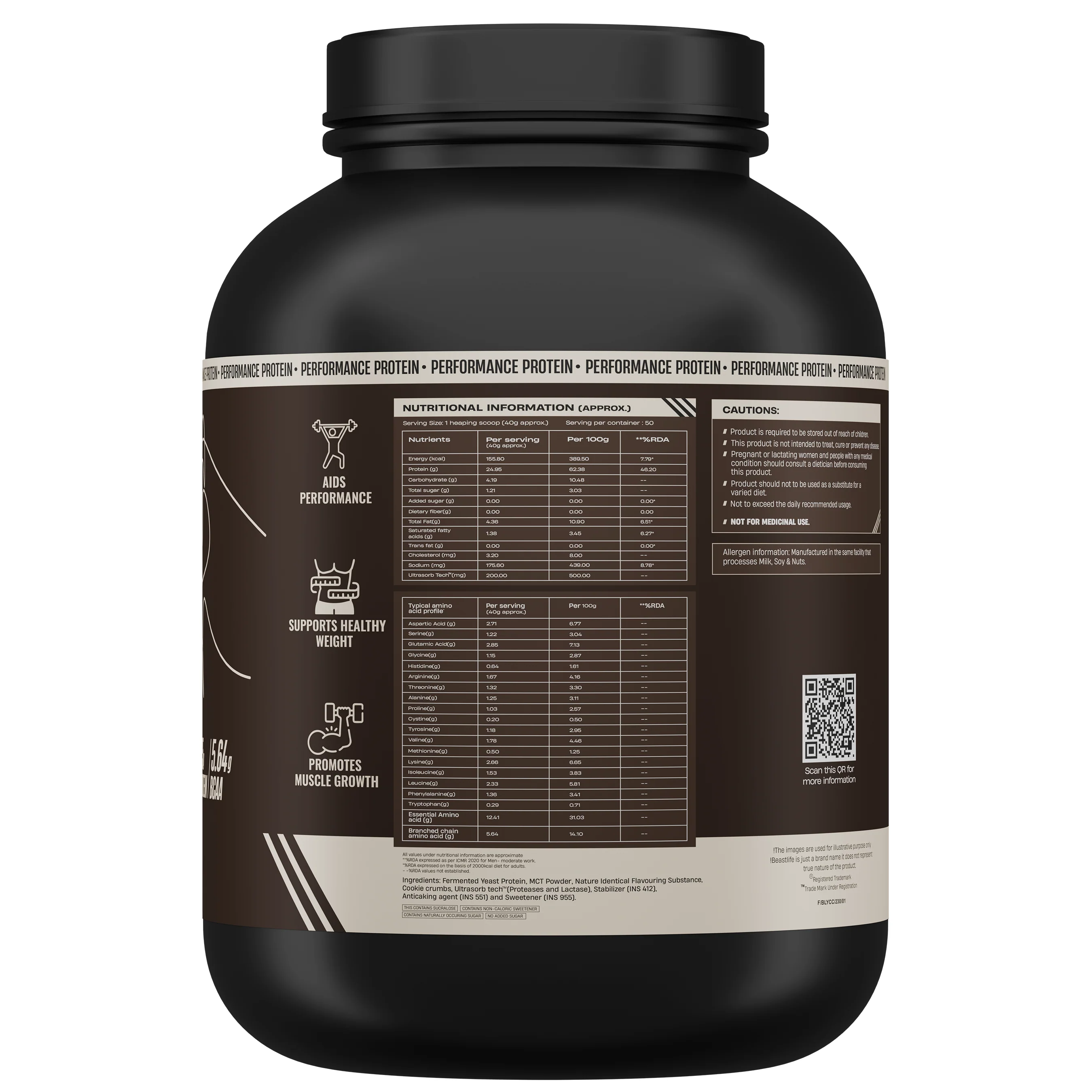 Performance Fermented Yeast Protein with Ultrasorb Tech | Cookies & Cream | 2 kg - Image 9