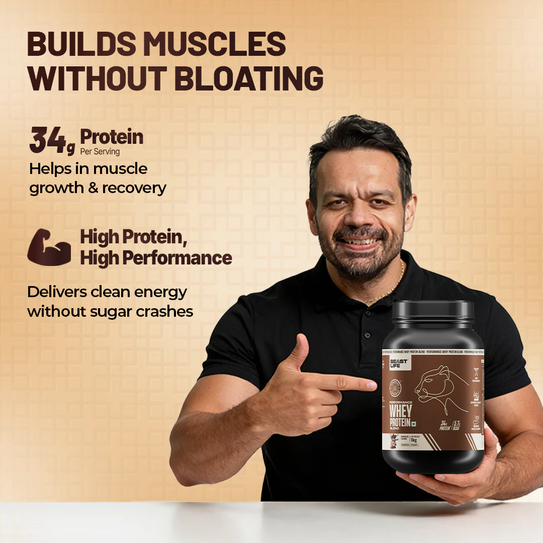 Performance Whey Protein Blend Chocolate 1kg - Image 3