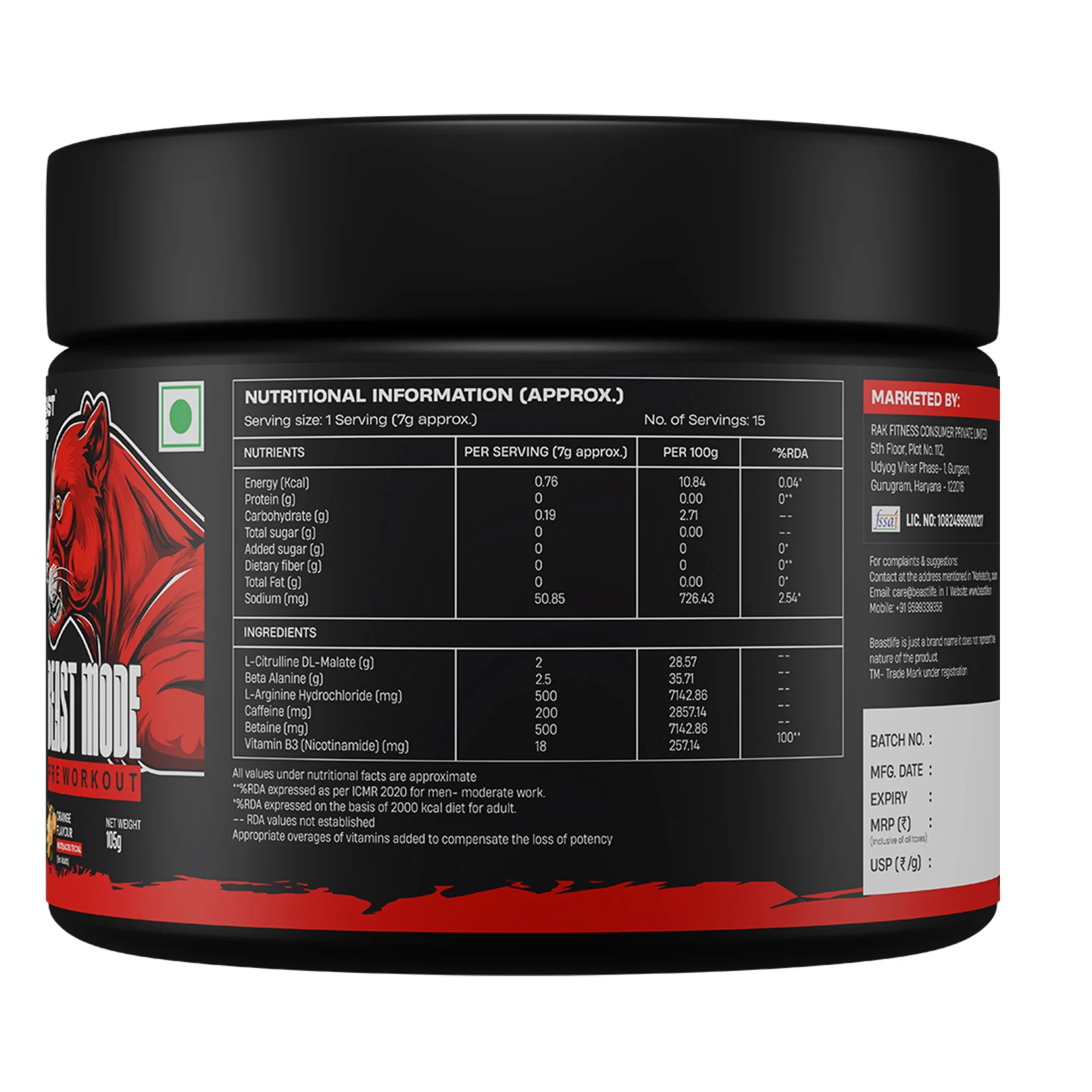Pre Workout | Orange | 105 g - Image 11