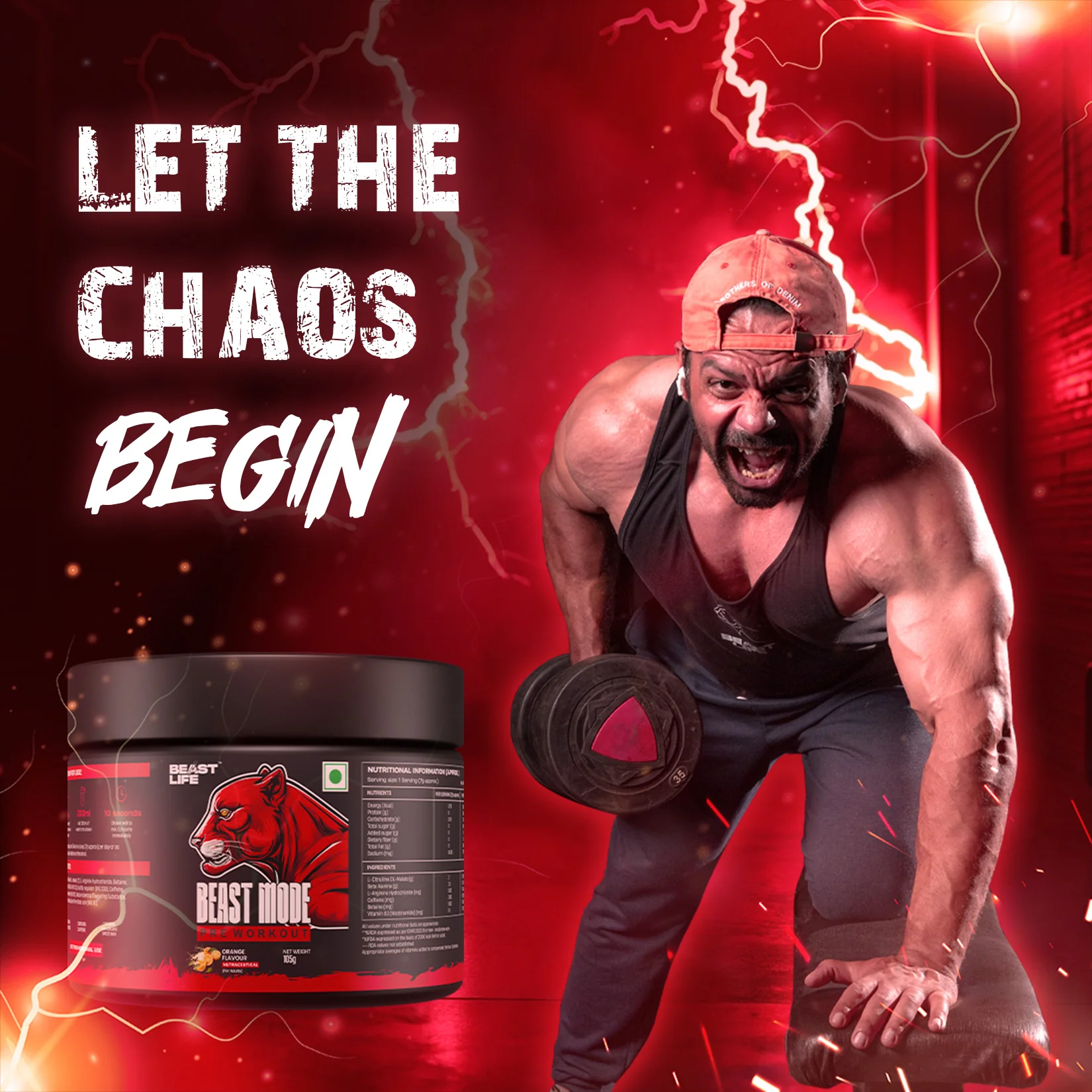 Pre Workout | Orange | 105 g - Image 3