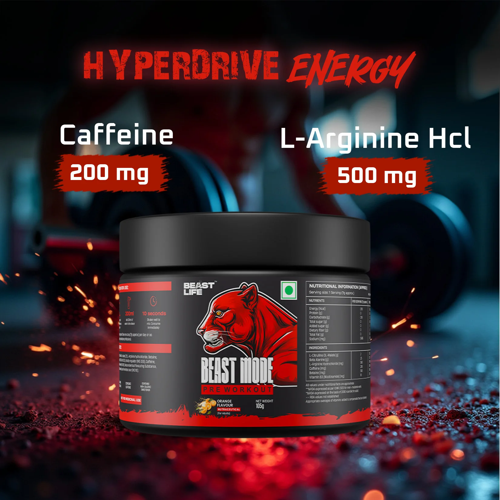 Pre Workout | Orange | 105 g - Image 4