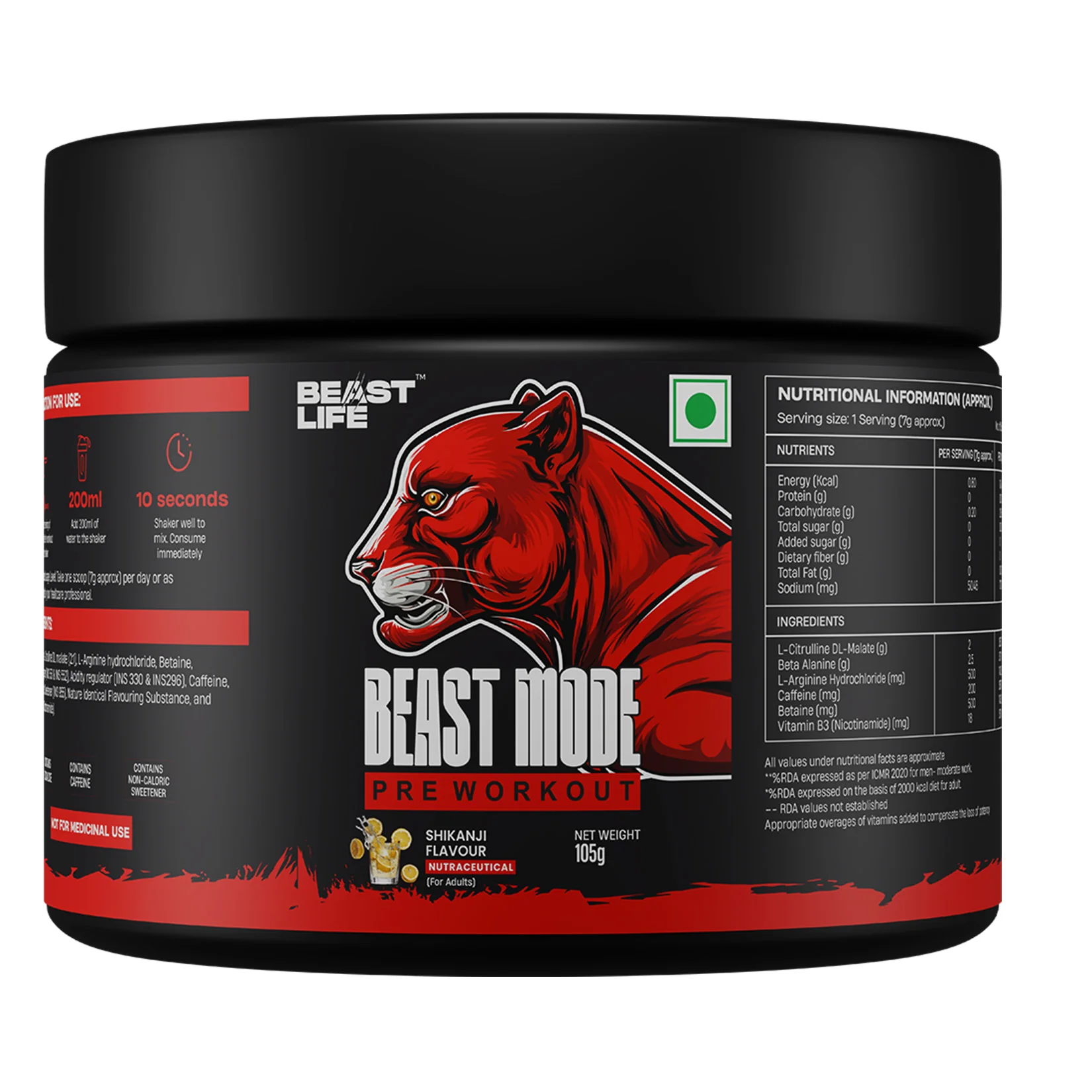 Pre Workout | Shikanji | 105 g - Image 10