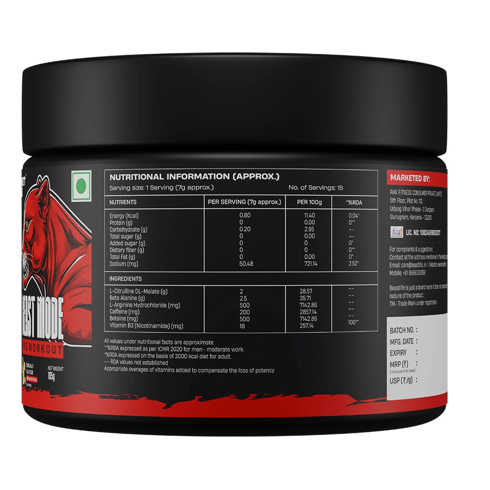 Pre Workout | Shikanji | 105 g - Image 11