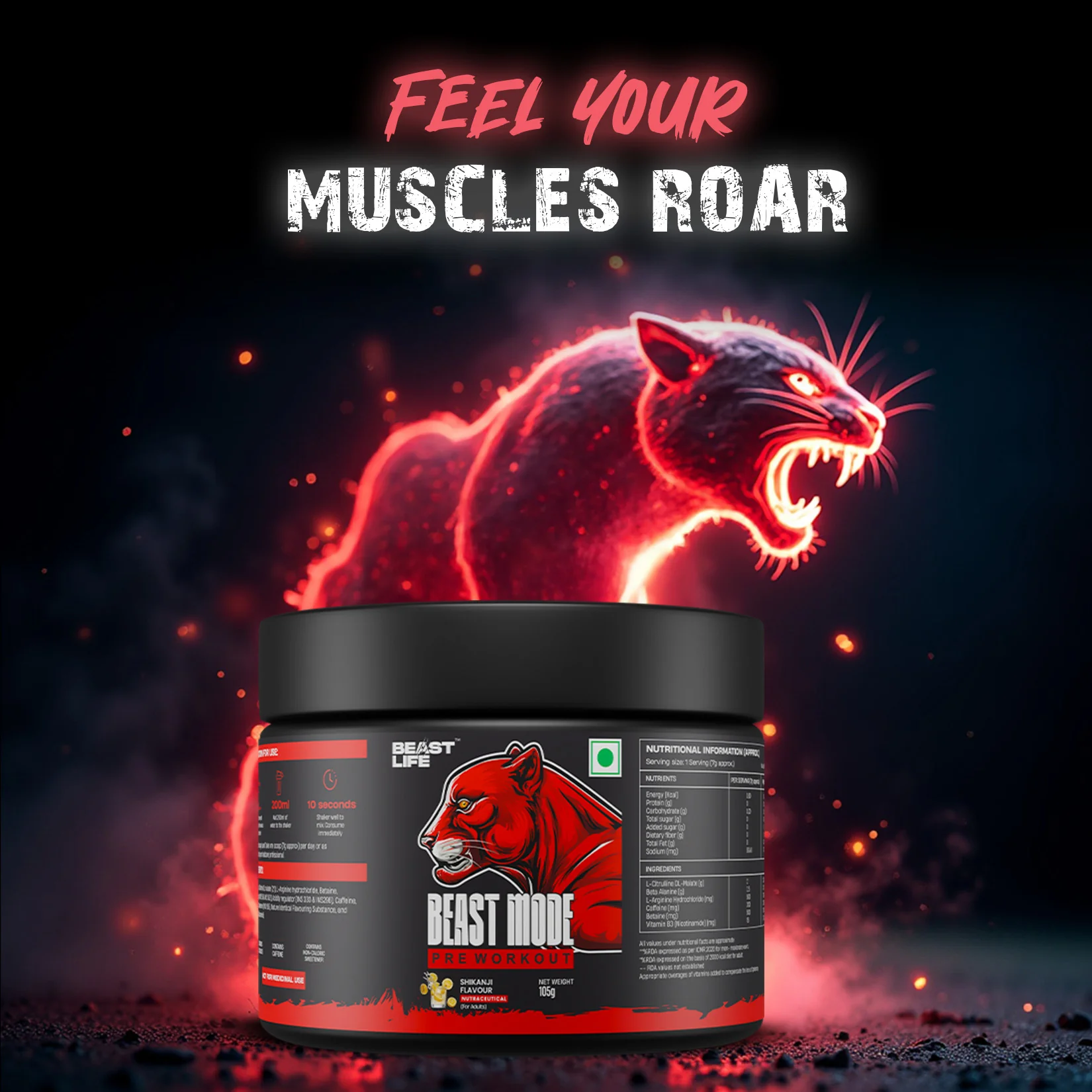 Pre Workout | Shikanji | 105 g - Image 7