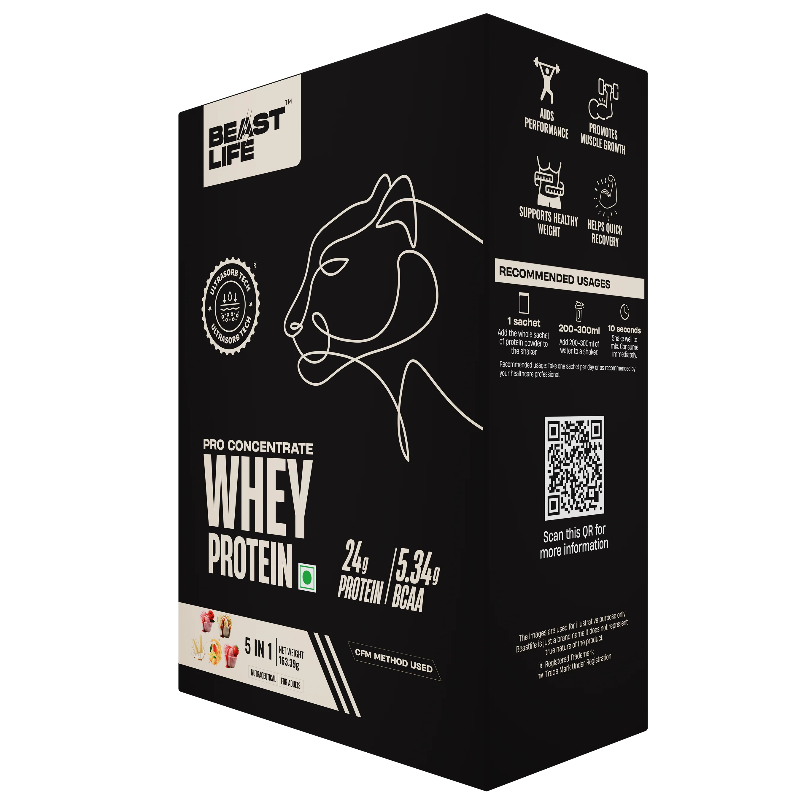 Pro Concentrate Whey Protein with Ultrasorb Tech | Assorted Pack of 5 | 163.4 g - Image 8