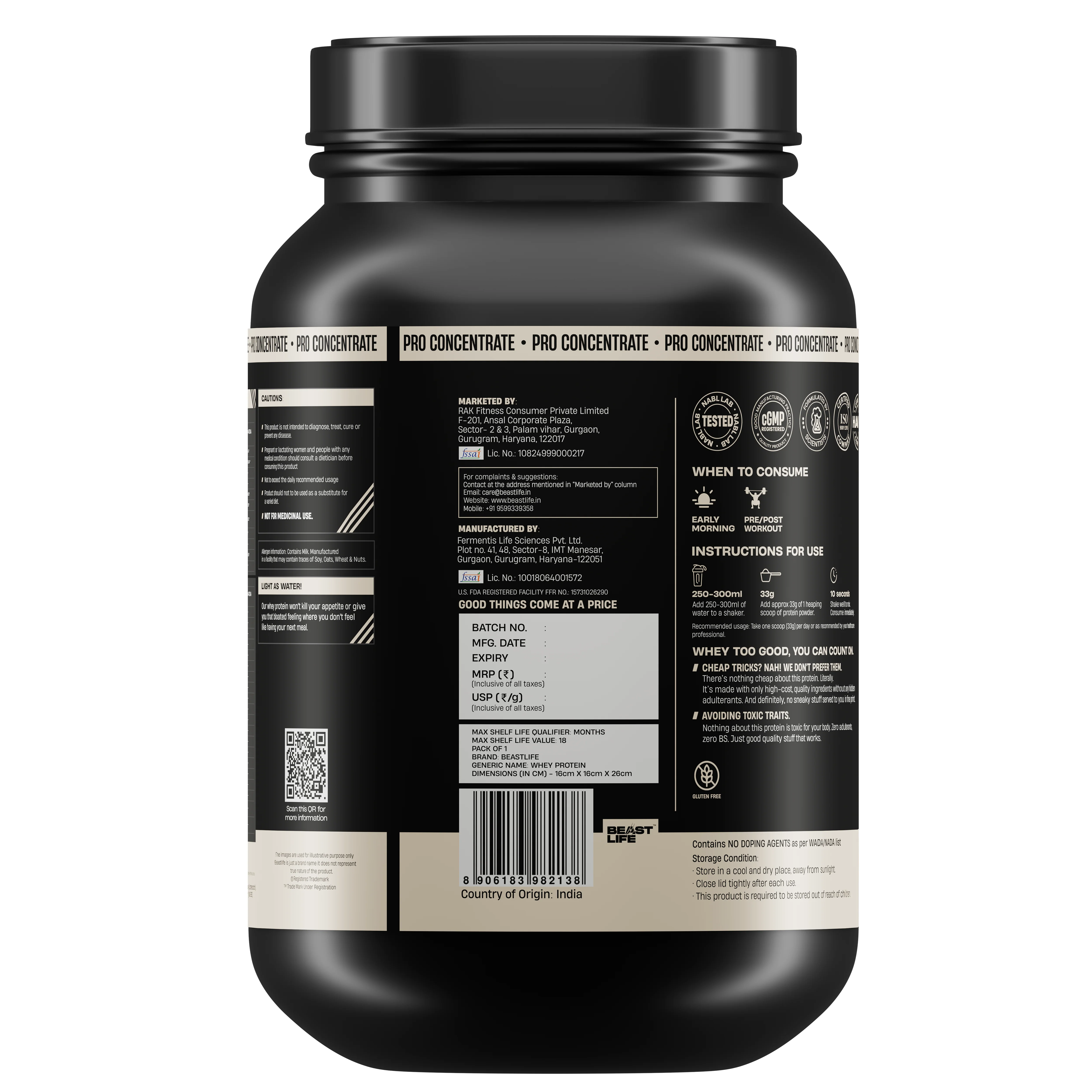 Pro Concentrate Whey Protein with Ultrasorb Tech | Butterscotch | 924 g - Image 10