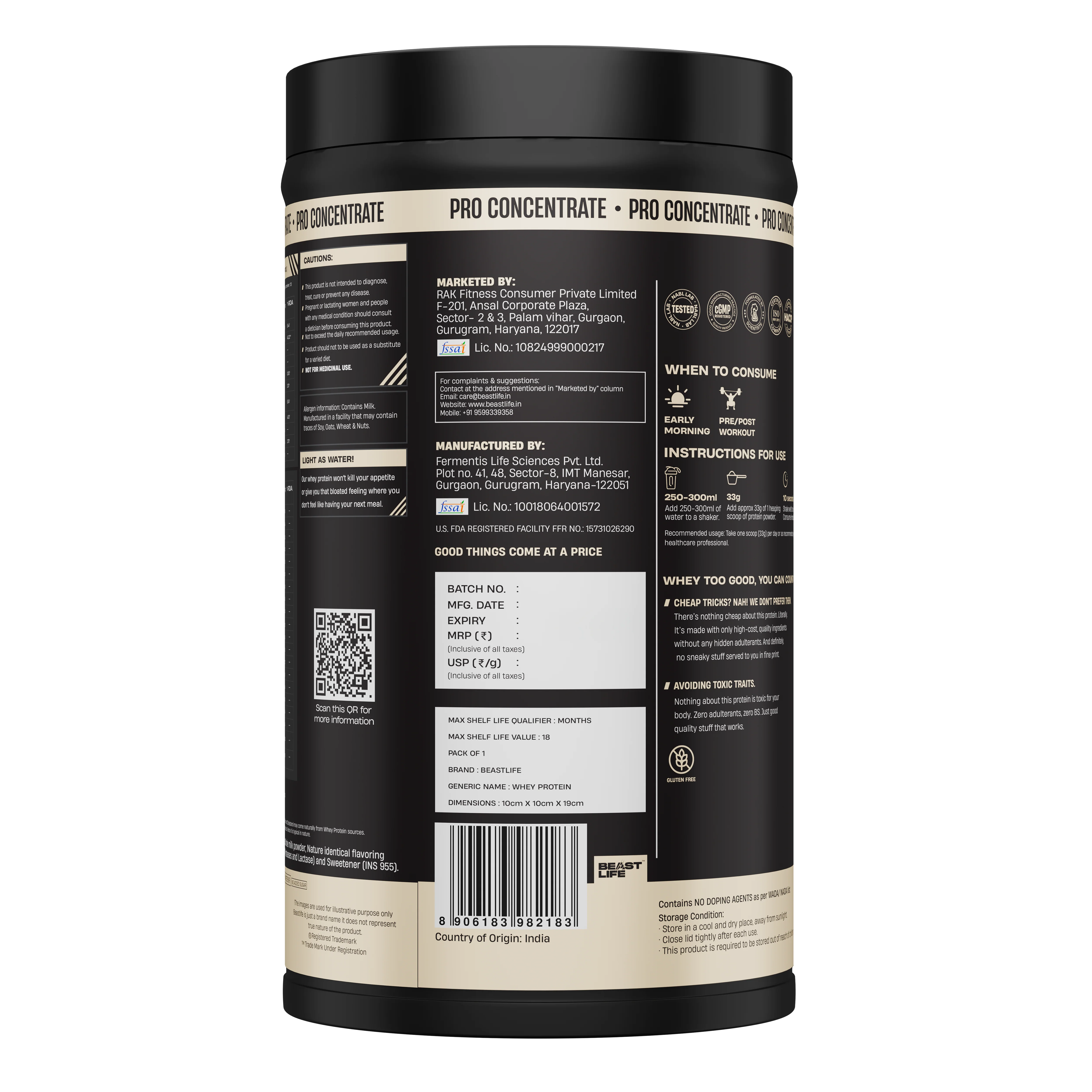 Pro Concentrate Whey Protein with Ultrasorb Tech | Malai Kulfi | 453.6 g - Image 3