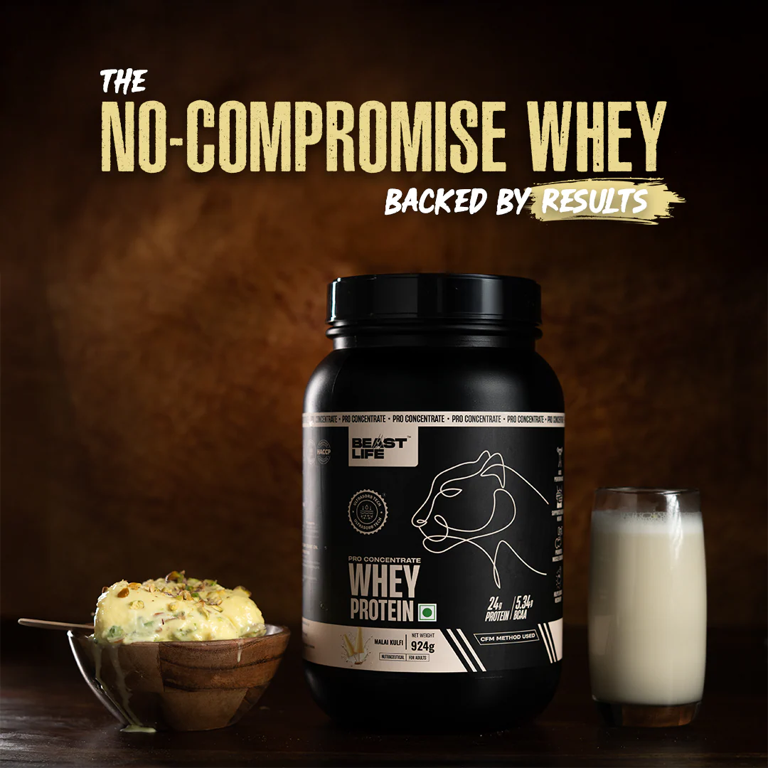 Pro Concentrate Whey Protein with Ultrasorb Tech | Malai Kulfi | 924 g - Image 5