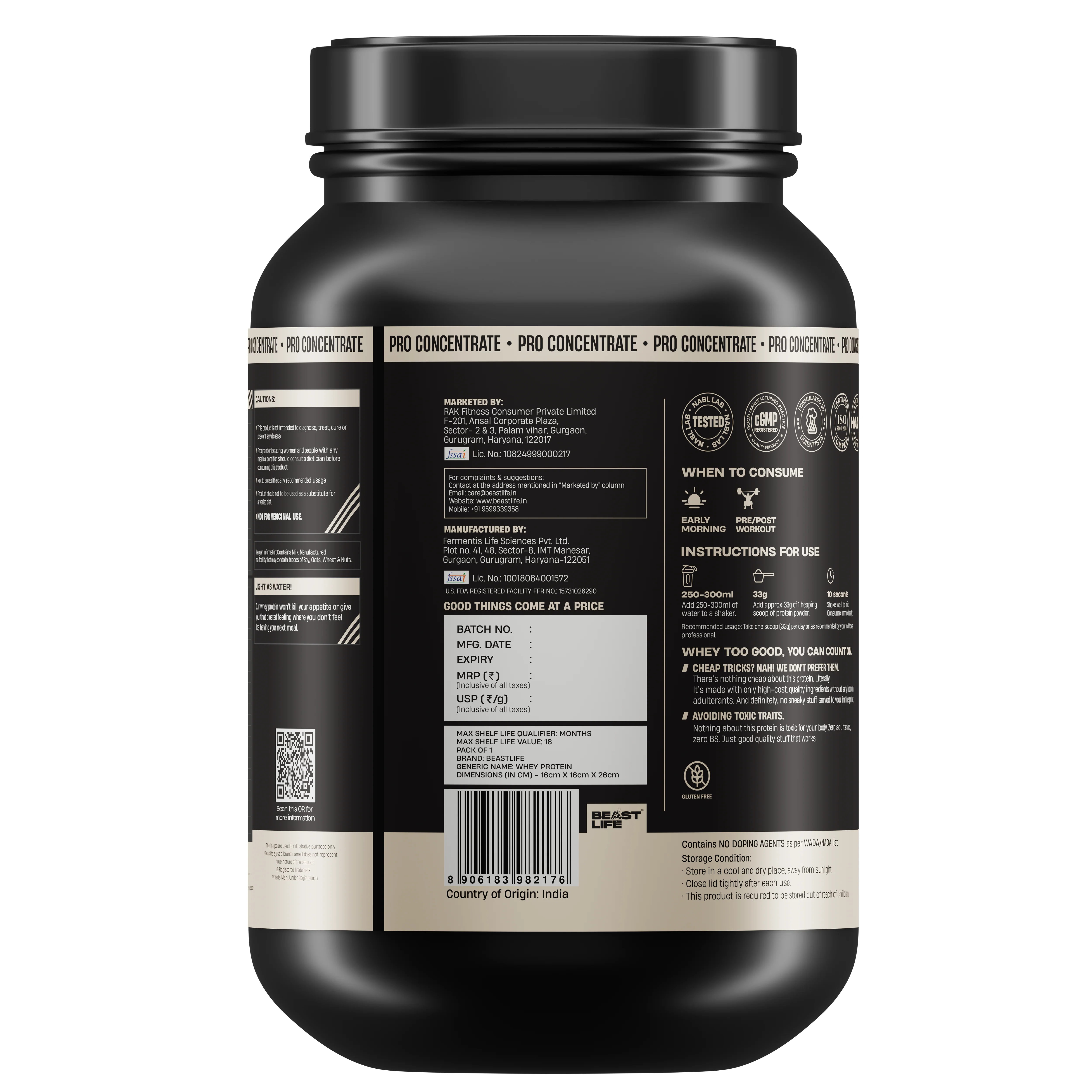 Pro Concentrate Whey Protein with Ultrasorb Tech | Malai Kulfi | 924 g - Image 9