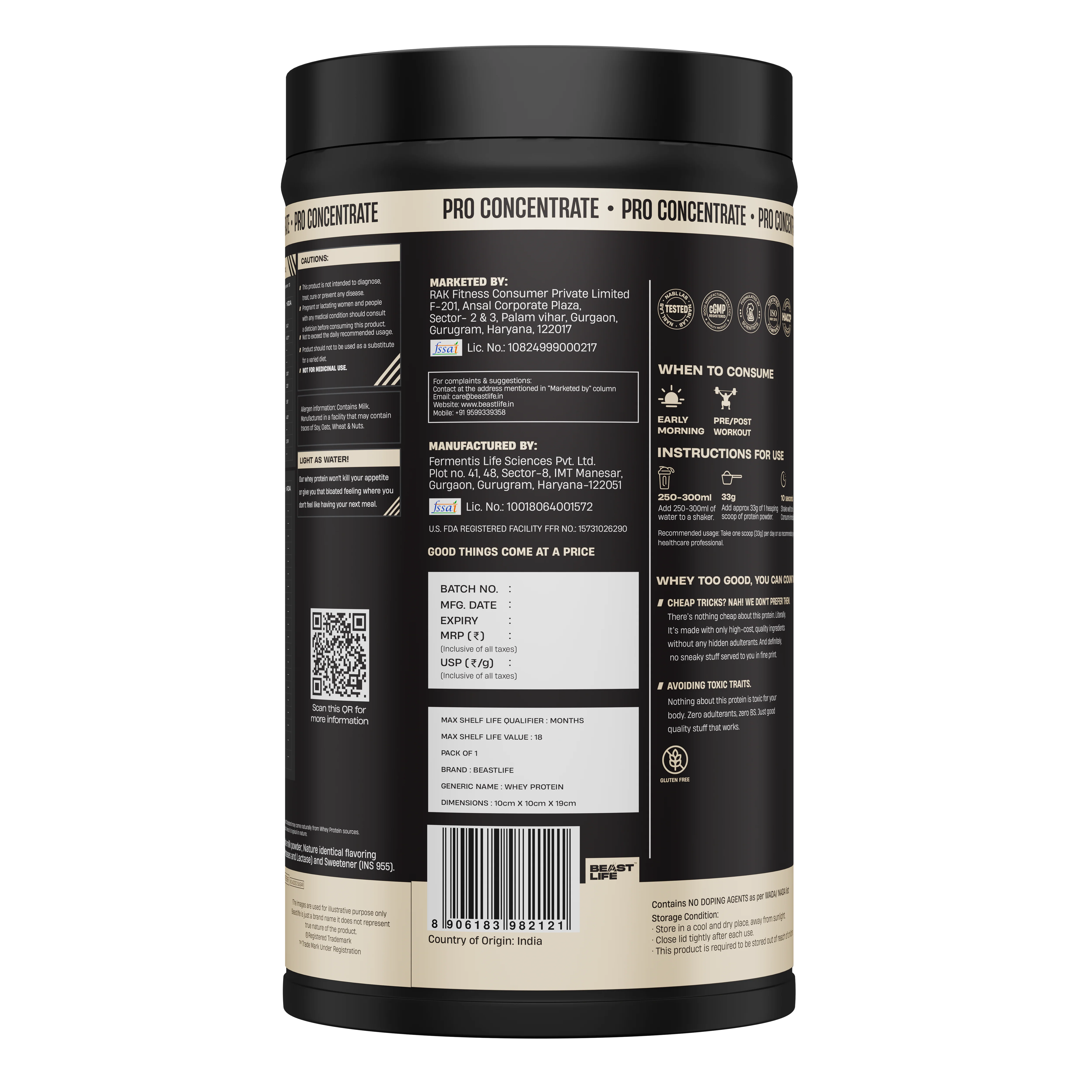 Pro Concentrate Whey Protein with Ultrasorb Tech | Rose | 453.6 g - Image 3