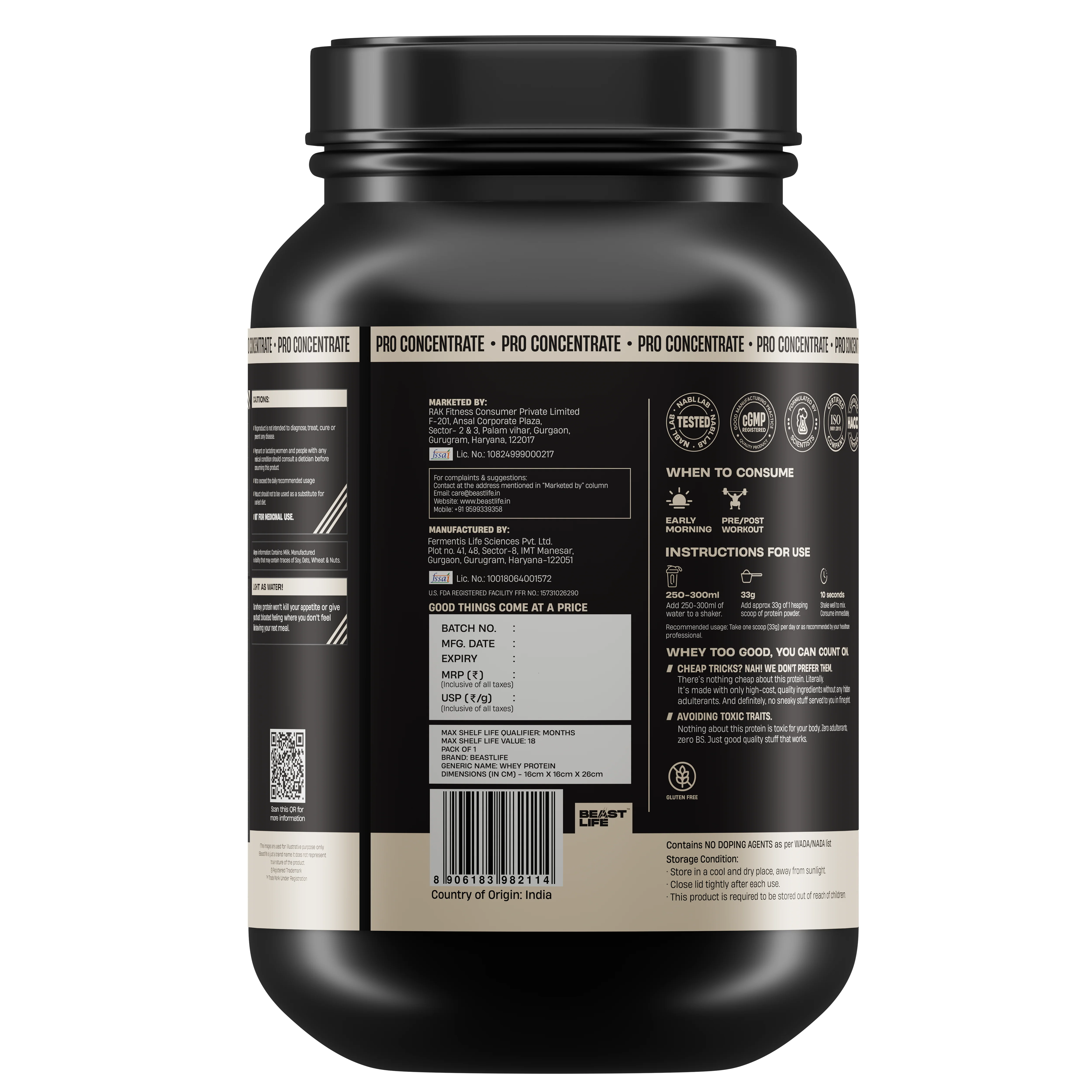 Pro Concentrate Whey Protein with Ultrasorb Tech | Rose | 924 g - Image 9