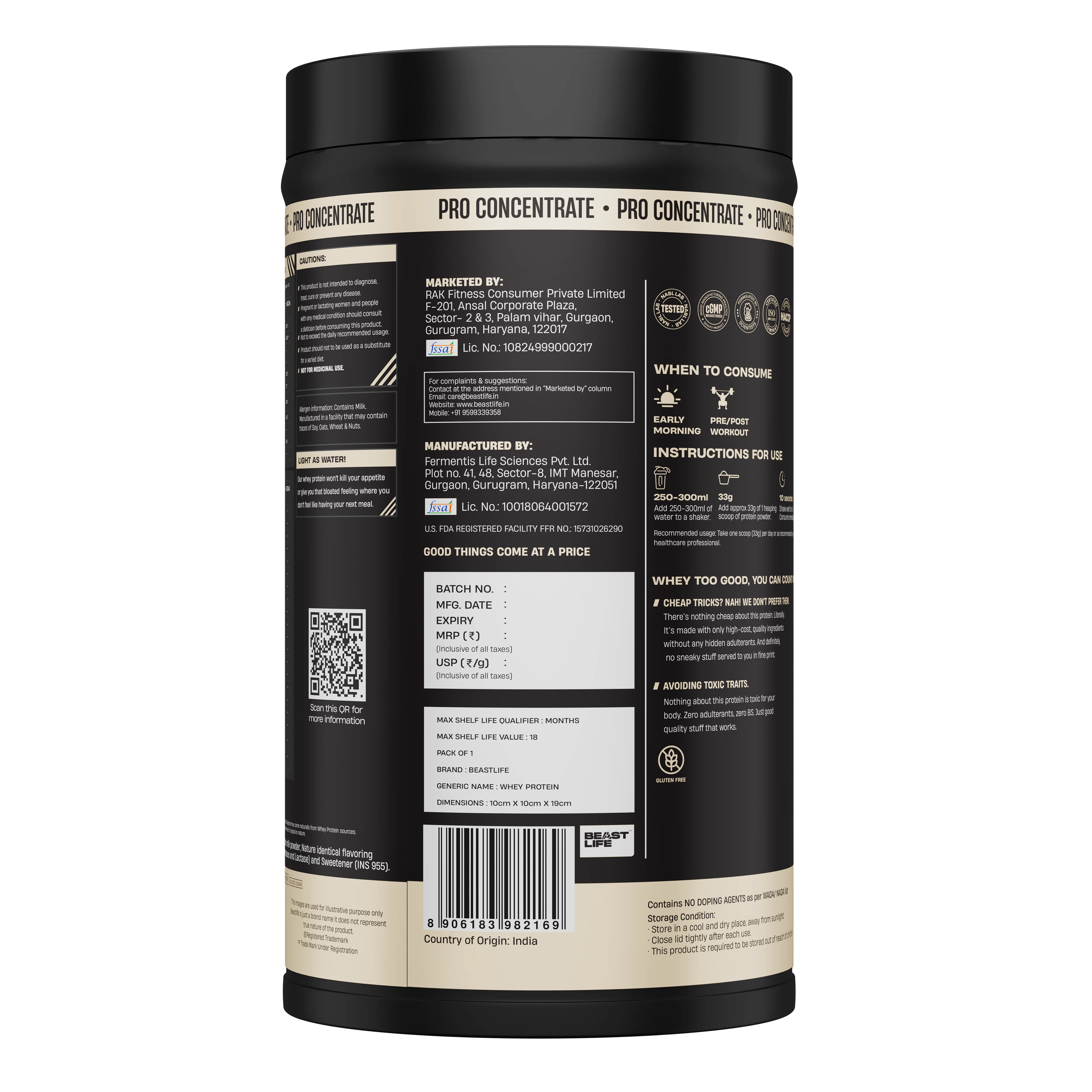 Pro Concentrate Whey Protein with Ultrasorb Tech | Strawberry | 453.6 g - Image 3