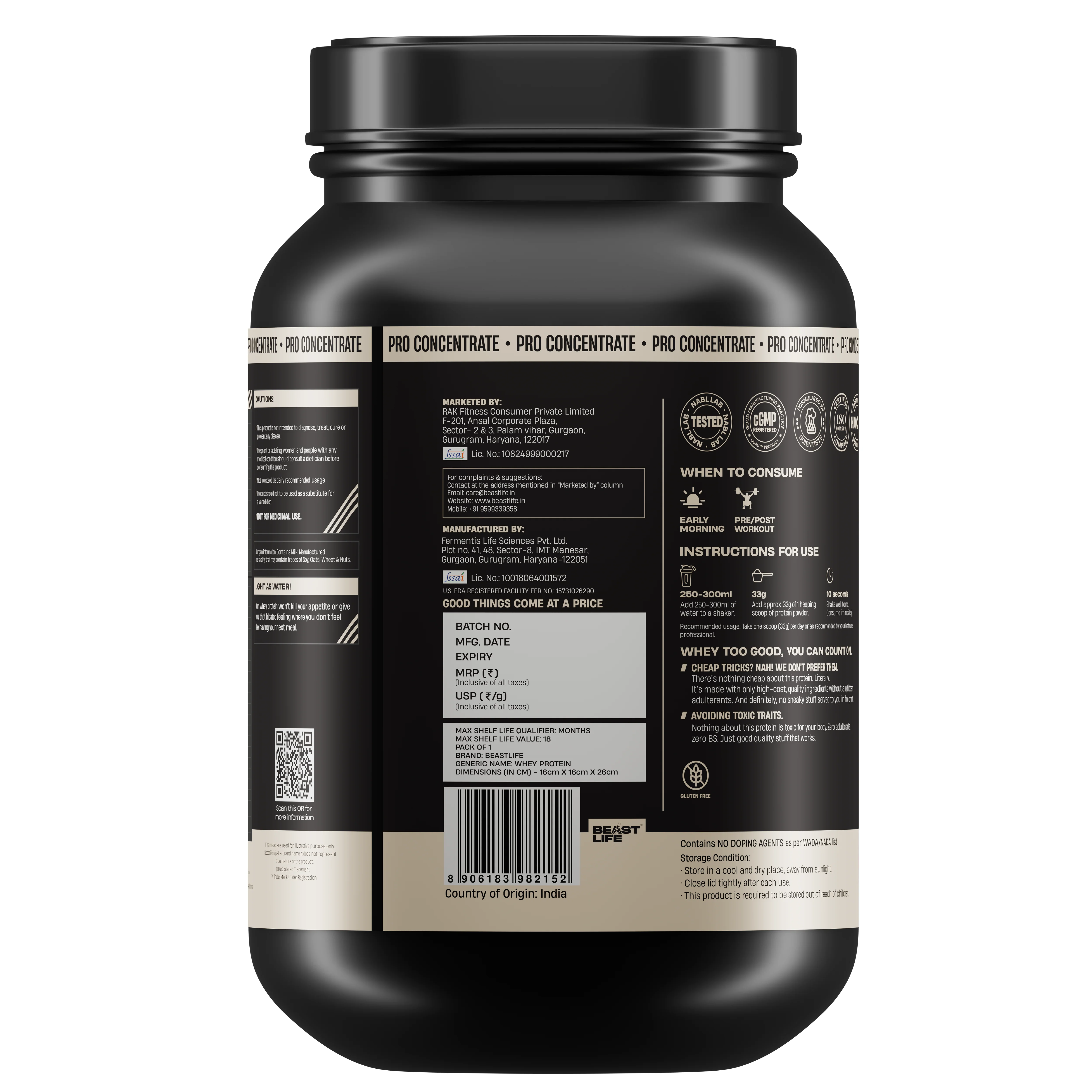 Pro Concentrate Whey Protein with Ultrasorb Tech | Strawberry | 924 g - Image 9