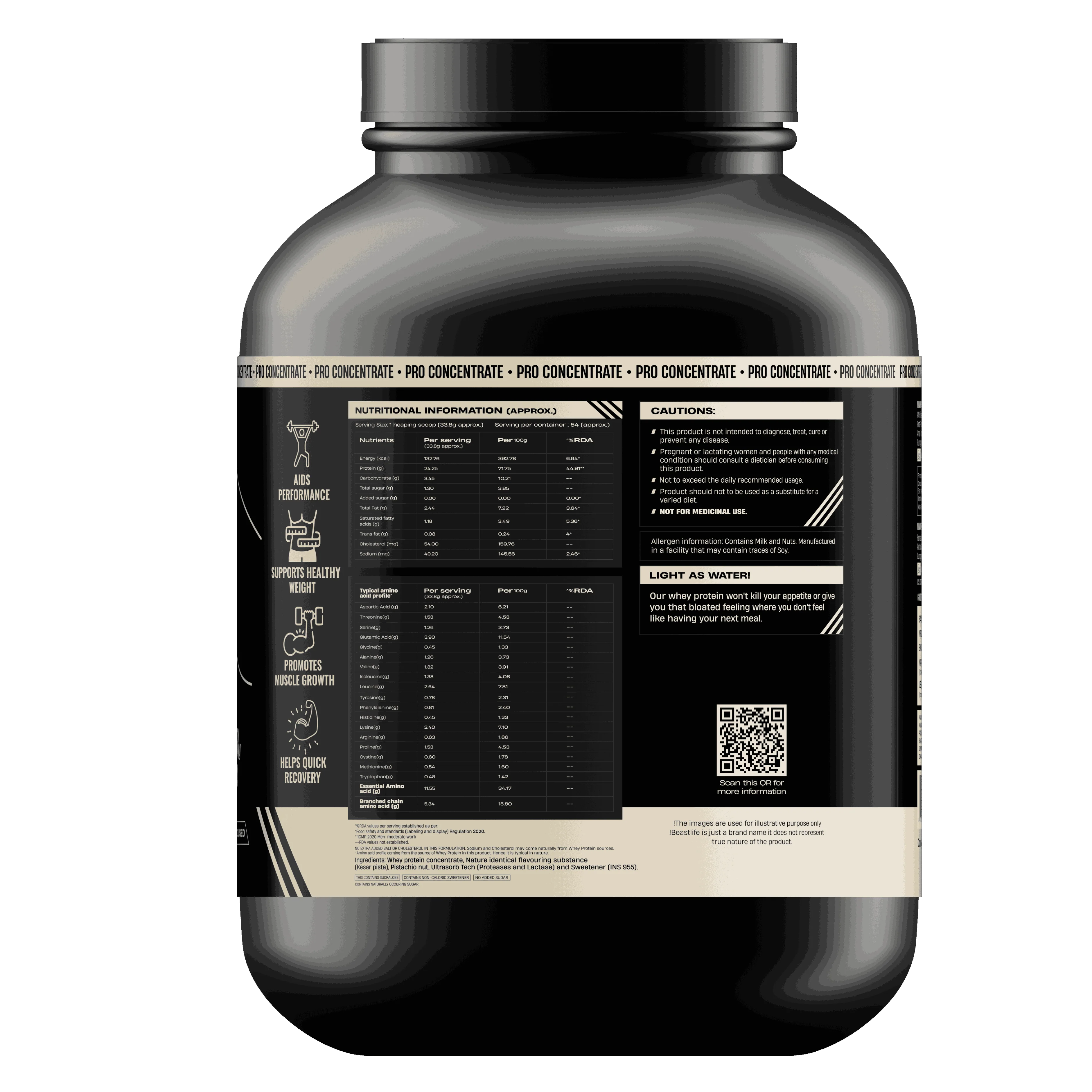 Pro Concentrate Whey Protein with Ultrasorb Tech | Kesar Pista with Real Pista Flakes | 1.848 kg - Image 8