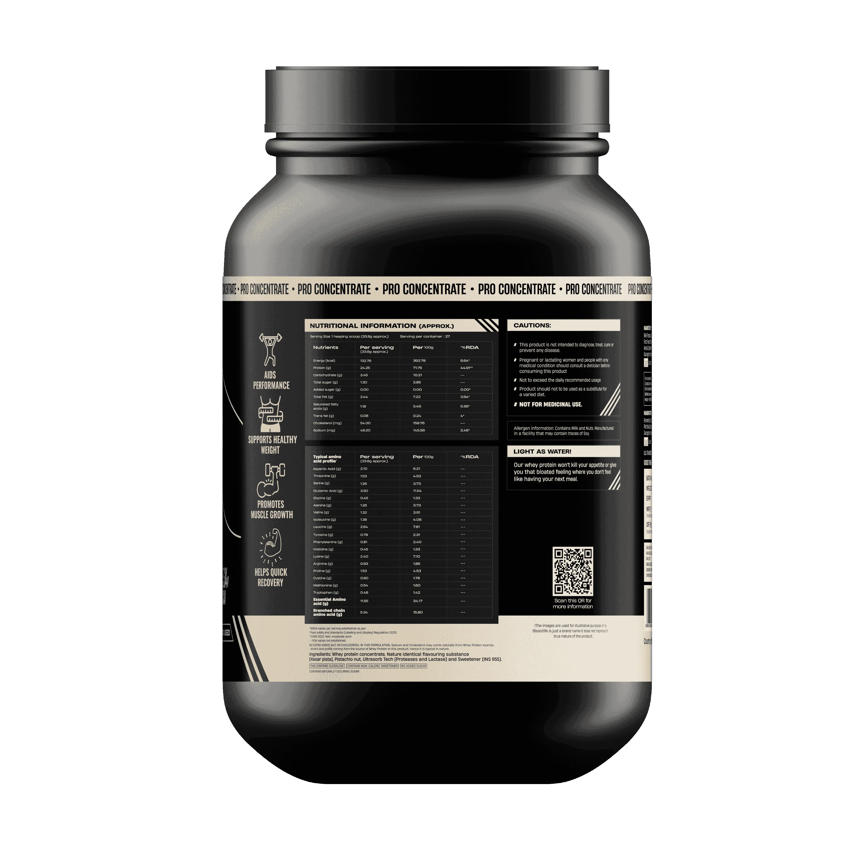 Pro Concentrate Whey Protein with Ultrasorb Tech | Kesar Pista with Real Pista Flakes | 924 g - Image 8