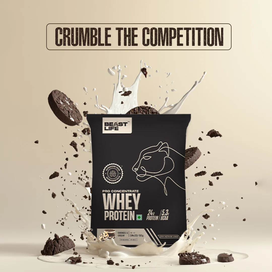 Pro Whey Protein | Cookies & Cream | Pack of 5 Sachets - Image 3