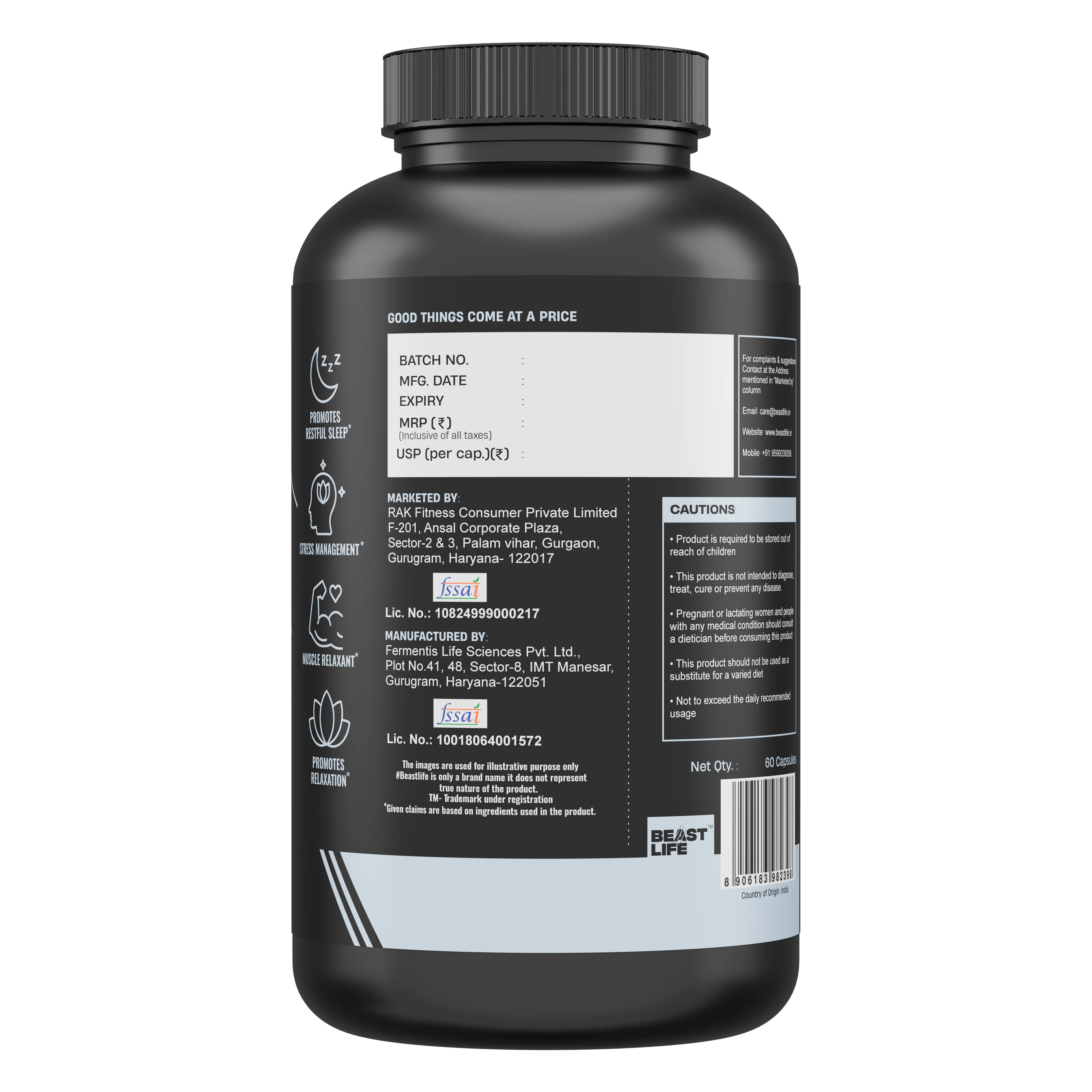 Sleep Support Combo | Melatonin+ 5 mg with Valeriana & Chamomile | 60N + Sleep Mask - Image 10